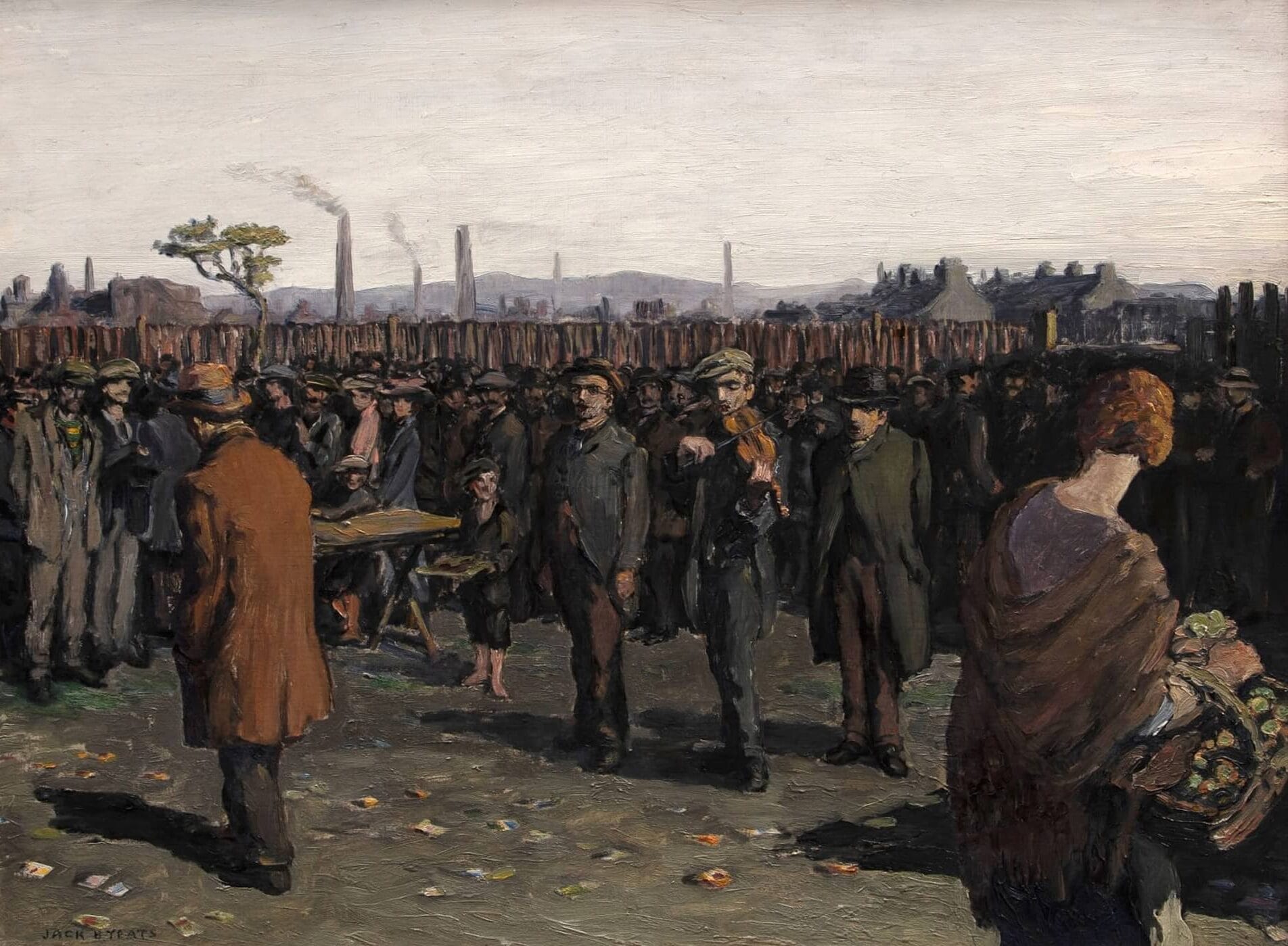 Jack Butler Yeats - Singing The Dark Rosaleen, Croke Park