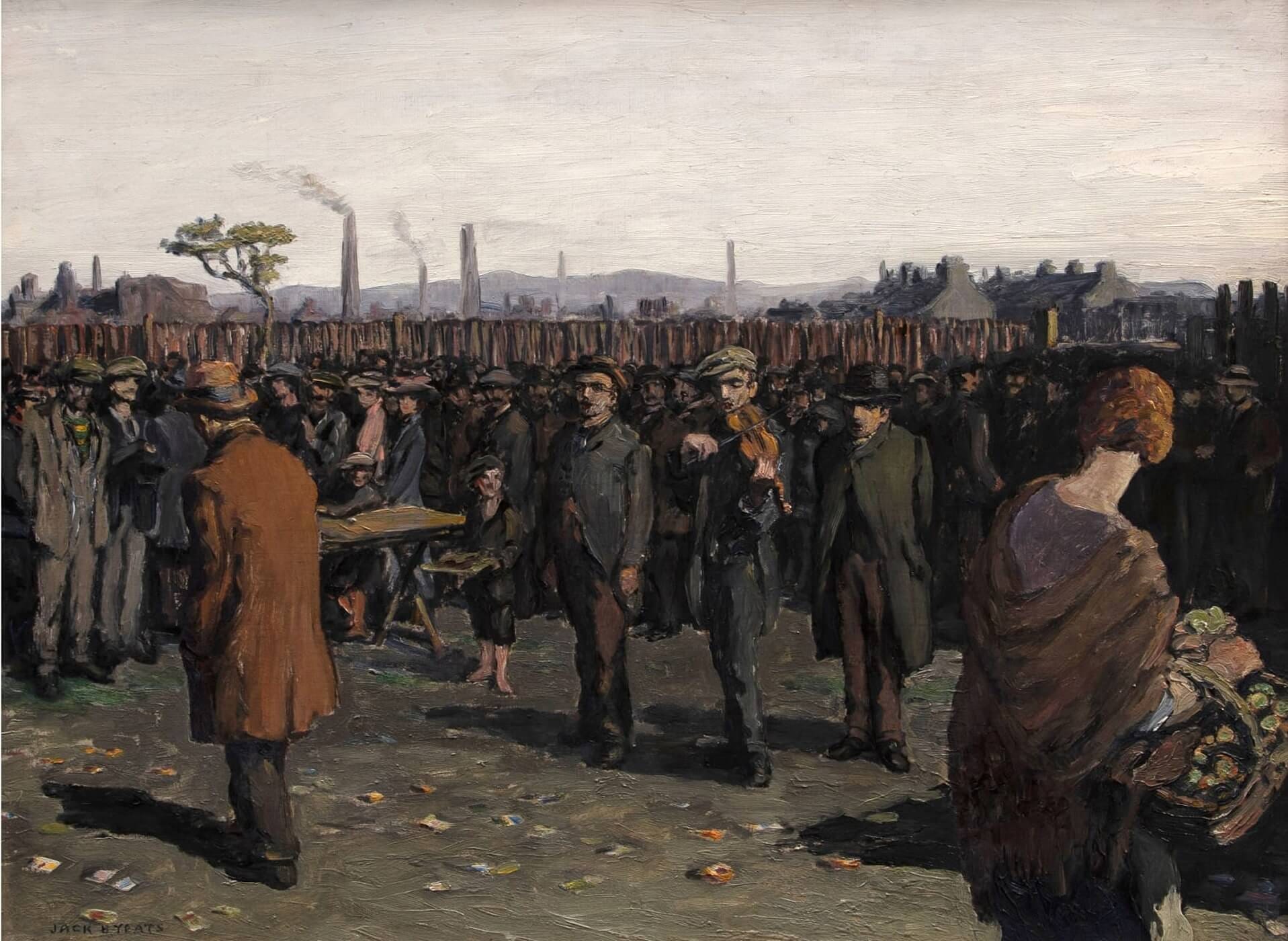 Jack Butler Yeats - Singing The Dark Rosaleen, Croke Park