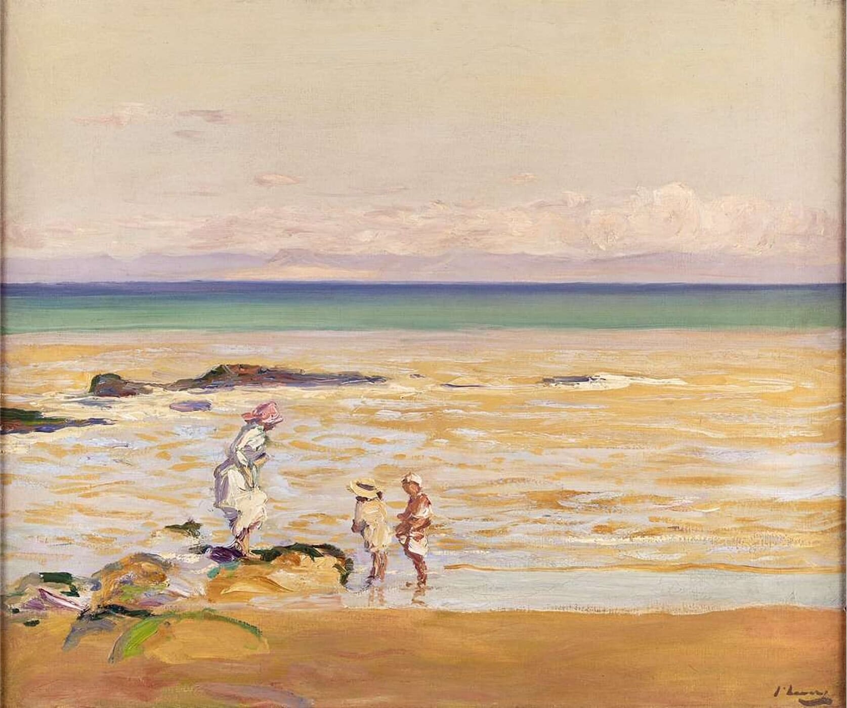 Sir John Lavery - The Beach